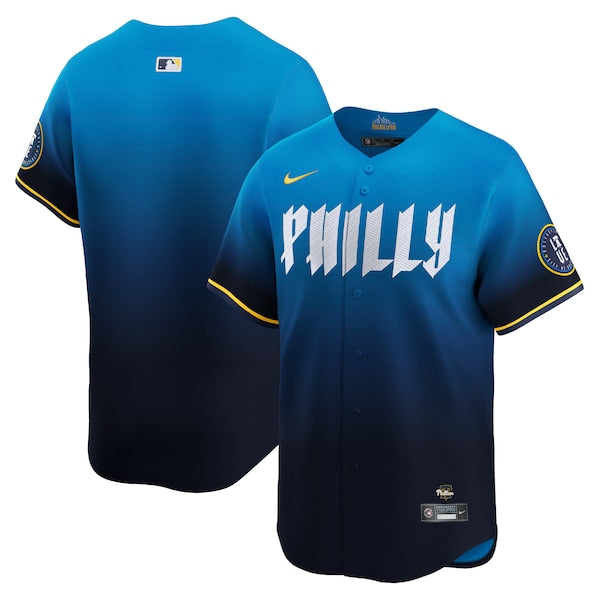 Philadelphia Phillies Nike 2024 City Connect Blank Limited Jersey - Blue