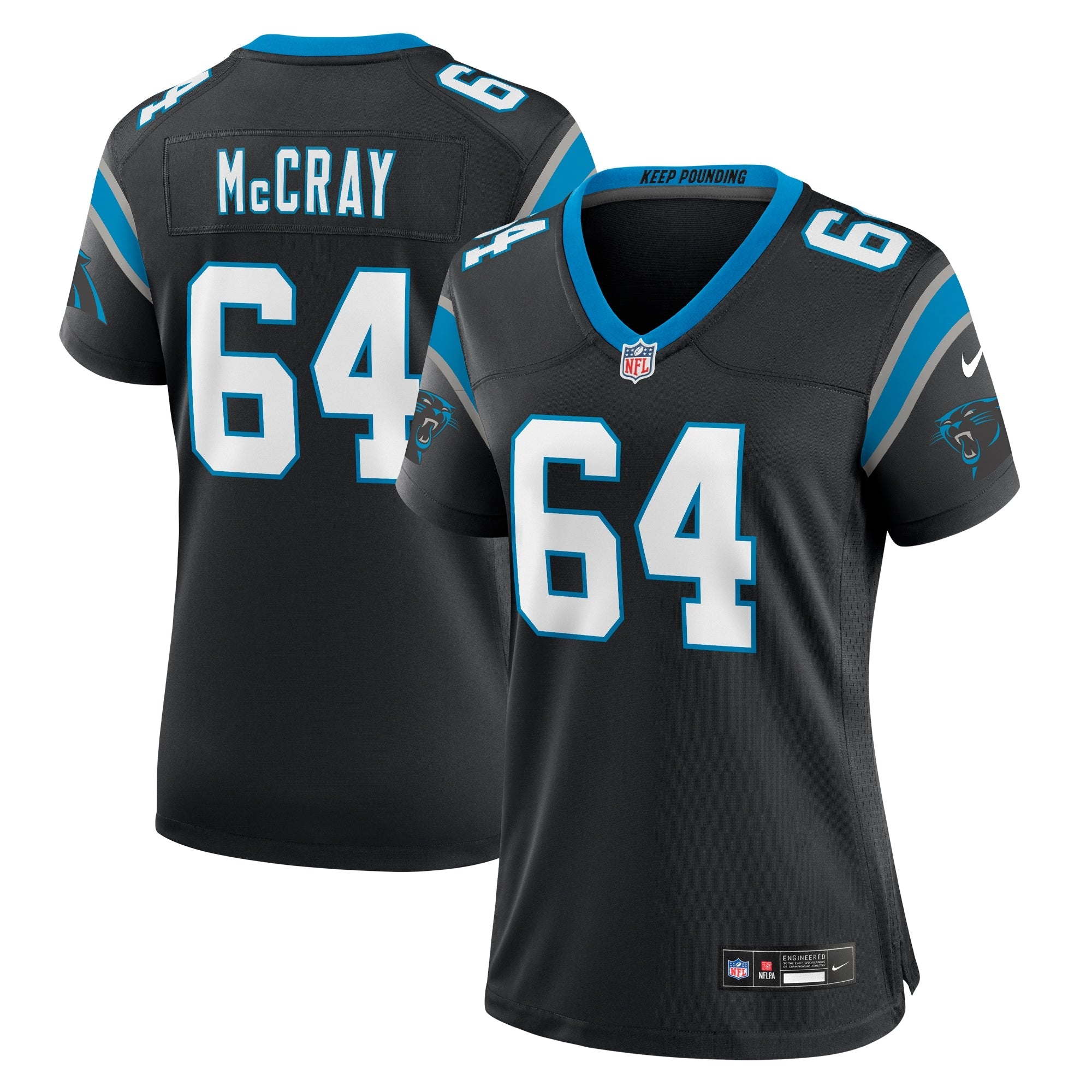 Justin McCray Carolina Panthers Nike Women's Alternate Game Jersey - Blue/Black