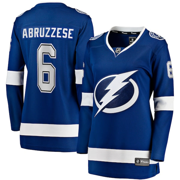 Nick Abruzzese Tampa Bay Lightning  Women's Home Breakaway Jersey - Blue