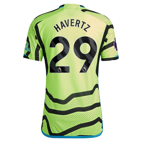 Kai Havertz Arsenal adidas 2023/24 Away Authentic Player Jersey - Yellow/Red