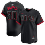 Ken Griffey Jr. Cincinnati Reds Nike City Connect Retired Limited Player Jersey - Black