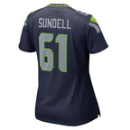 Jalen Sundell Seattle Seahawks Nike Women's Team Game Jersey -  College Navy
