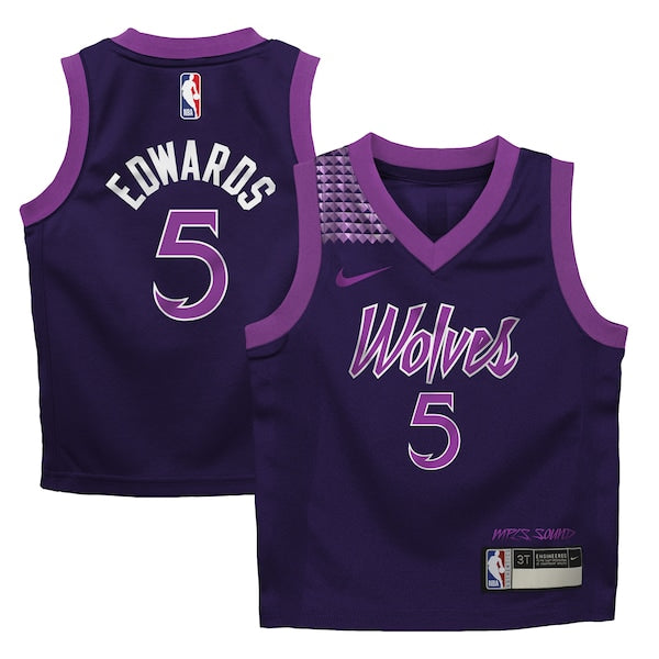 Anthony Edwards Minnesota Timberwolves Nike Infant 2025/26 City Edition Swingman Jersey - Purple