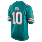 Tyreek Hill Miami Dolphins Nike Alternate Game Jersey - Aqua/White
