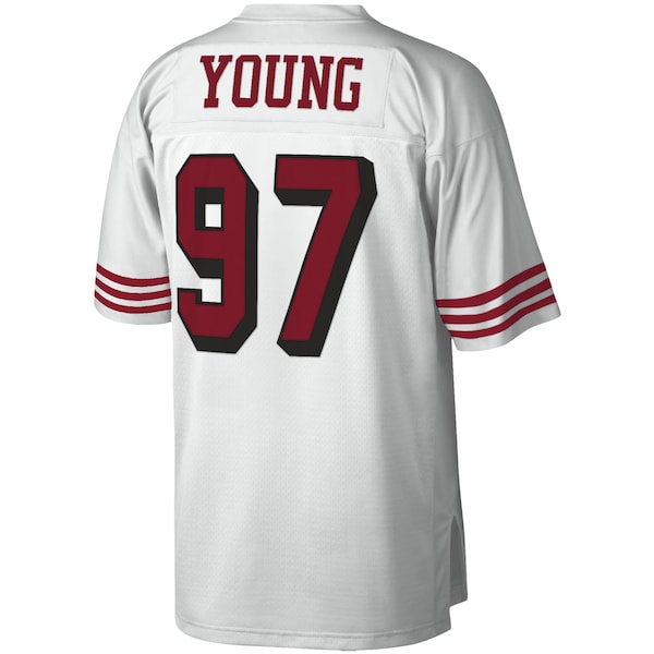 Bryant Young San Francisco 49ers Legacy Replica Jersey - White/Scarlet
