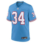 Earl Campbell Tennessee Titans Nike Oilers Throwback Retired Player Game Jersey - Light Blue
