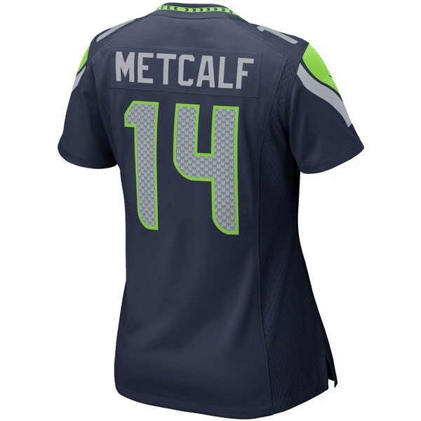DK Metcalf Seattle Seahawks Nike Women's Game Player Jersey - College Navy/Neon Green