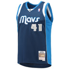 Dirk Nowitzki Dallas Mavericks 2011/12 Hardwood Classics Swingman Jersey - Navy