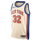 Karl-Anthony Towns New York Knicks Nike Unisex 2025/26 Swingman Jersey - Cream - City Edition