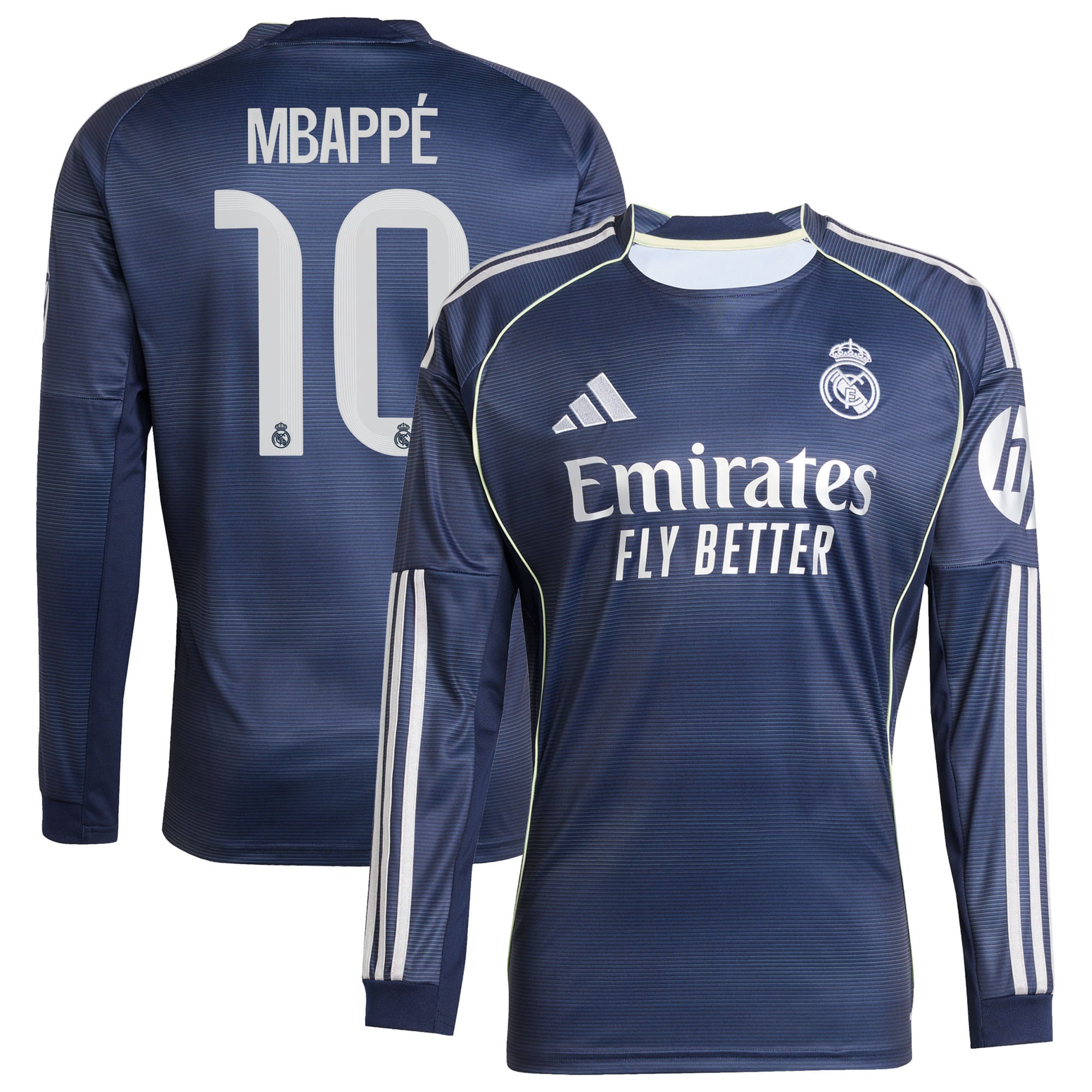 Kylian Mbappé Los Merengues adidas 2025/26 Home Replica Player Jersey - White/Blue