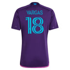 Kerwin Vargas Charlotte FC adidas 2023 Crown Jewel Kit Replica Player Jersey - Purple
