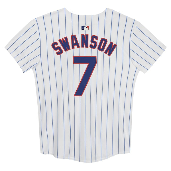 Dansby Swanson Chicago Cubs Nike Preschool Home Game Jersey - White