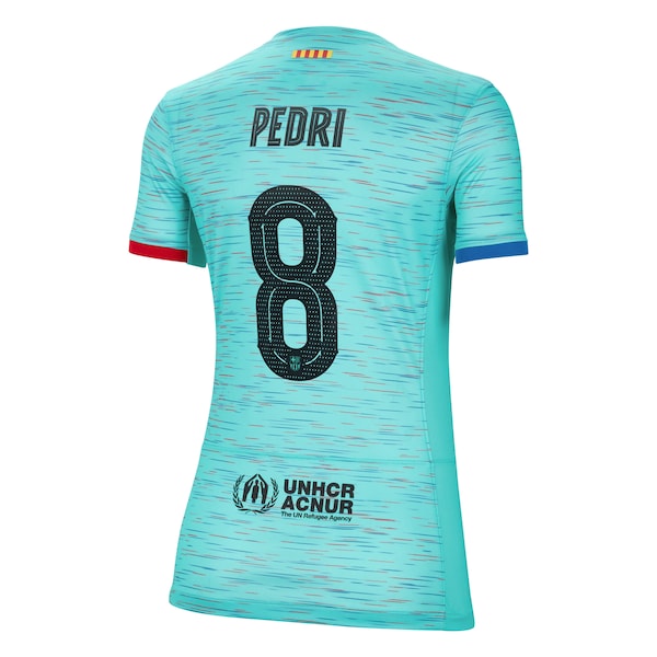 Pedri Barcelona Nike Women's 2023/24 Third Replica Jersey - Aqua