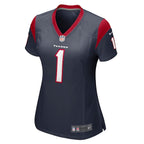 Number 1 Mom Houston Texans Nike Women's Game Jersey - Navy