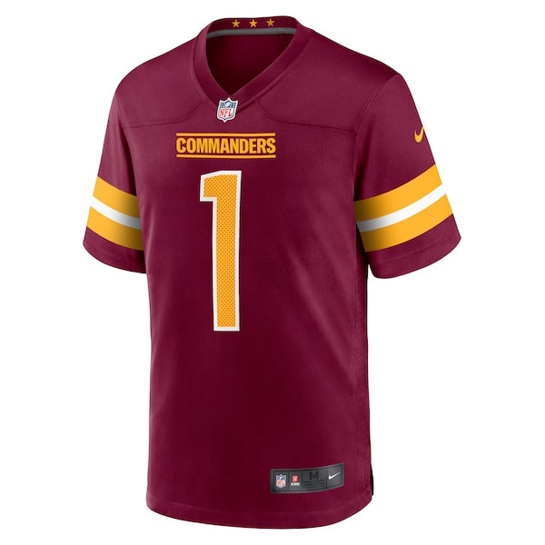 Number 1 Dad Washington Commanders Nike Game Jersey - Burgundy
