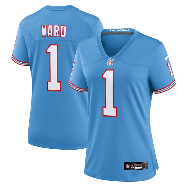 Cam Ward Tennessee Titans Nike Women's 2025 NFL Draft 2nd Alternate Game Jersey - Light Blue