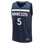 Anthony Edwards Minnesota Timberwolves  Fast Break Replica Player Jersey - Icon Edition - Navy