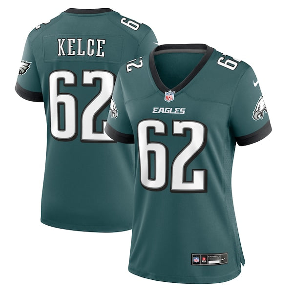Jason Kelce Philadelphia Eagles Nike Women's Team Game Jersey - Midnight Green/Black