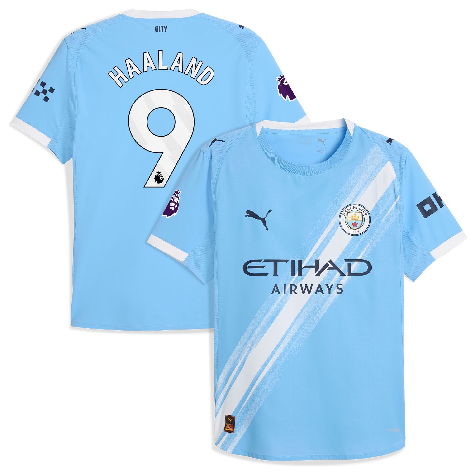 Manchester City Puma 2025/26 Third Authentic Jersey - Green/Neon Green/Light Blue