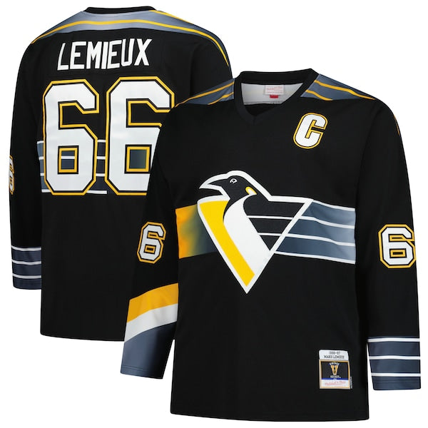 Mario Lemieux Pittsburgh Penguins  1996/97 Blue Line 2.0 Jersey - Black