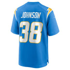 Emany Johnson Los Angeles Chargers Nike Team Game Jersey -  Powder Blue