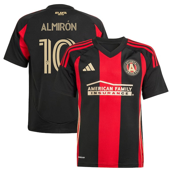 Miguel Almiron Atlanta United FC adidas Youth 2025 The Connector Replica Player Jersey - Black