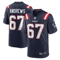 Jake Andrews New England Patriots Nike Team Game Jersey -  Navy