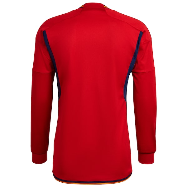 Spain National Team adidas 2022/23 Home Replica Long Sleeve Jersey - Red