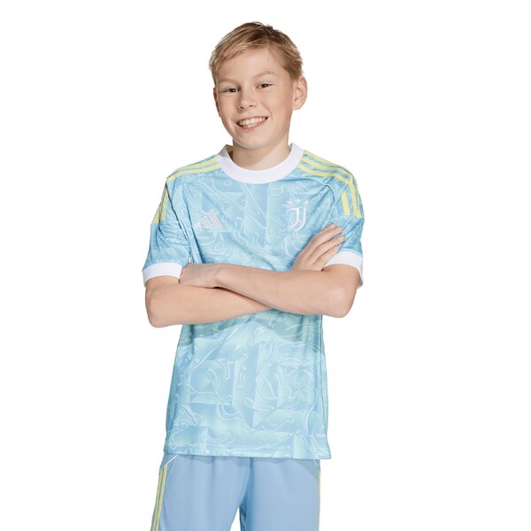 Juventus adidas Youth 2025/26 Away Replica Jersey - Blue