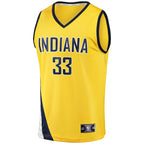 Myles Turner Indiana Pacers  Fast Break Replica Jersey - Statement Edition - Gold