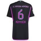 Joshua Kimmich Bayern Munich adidas 2023/24 Away Authentic Player Jersey - Black/White