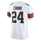 Nick Chubb Cleveland Browns Nike Vapor F.U.S.E. Limited Jersey - White/Brown