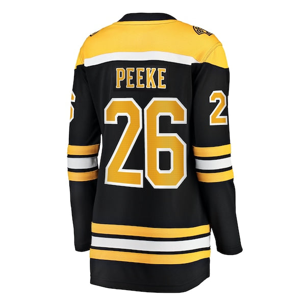 Andrew Peeke Boston Bruins  Women's Home Breakaway Jersey - Black