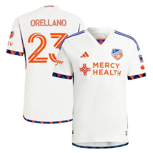 Luca Orellano FC Cincinnati adidas 2024 The Canvas Kit Authentic Player Jersey - White