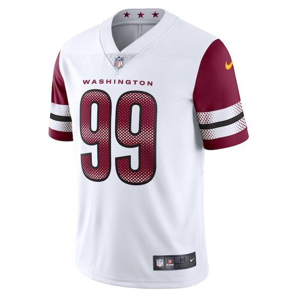Chase Young Washington Commanders Nike Vapor Limited Jersey - White/Black/Burgundy