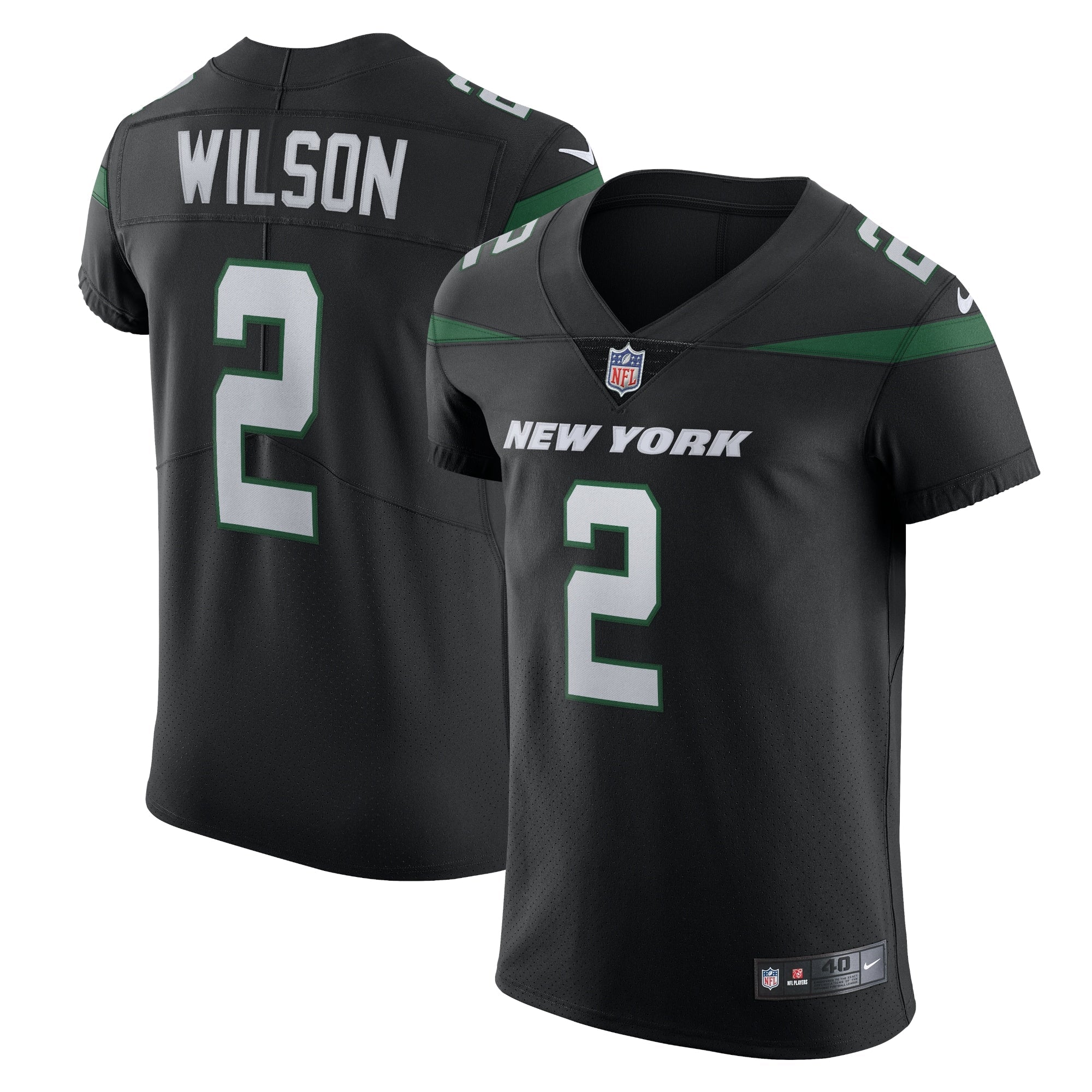 Zach Wilson New York Jets Nike Vapor Elite Jersey - Gotham Green/Black
