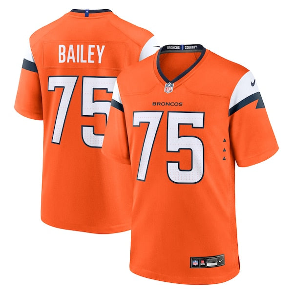 Quinn Bailey Denver Broncos Nike Team Game Jersey -  Orange
