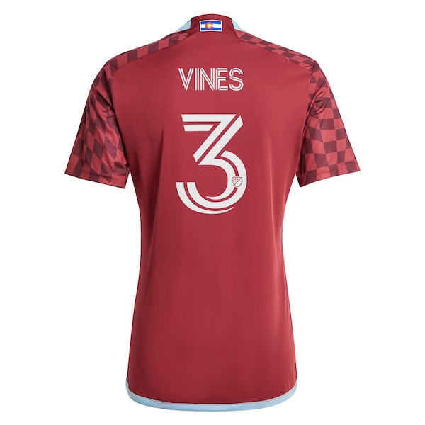 Sam Vines Colorado Rapids adidas 2024 One Flag Kit Replica Player Jersey - Burgundy