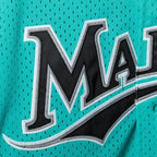 Andre Dawson Florida Marlins Cooperstown Collection Mesh Batting Practice Button-Up Jersey - Teal