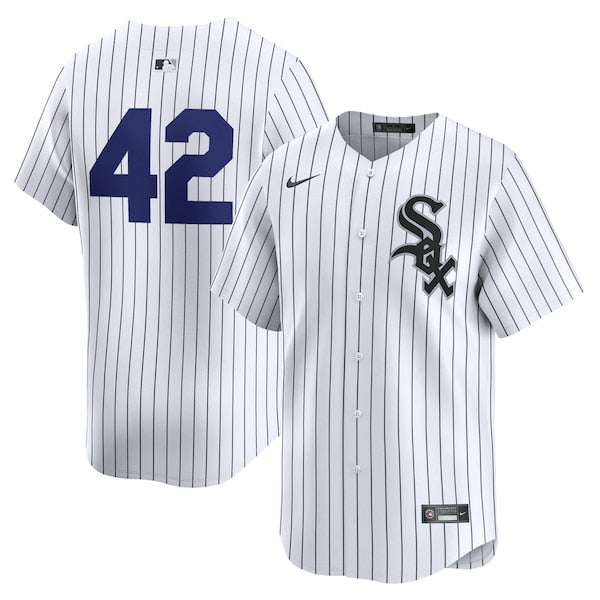 Chicago White Sox Nike 2024 Jackie Robinson Day Home Limited Jersey – White