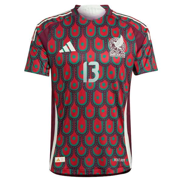 Guillermo Ochoa Mexico National Team adidas 2024 Home Authentic Player Jersey - Burgundy/Green
