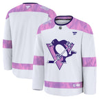Pittsburgh Penguins  2024 Hockey Fights Cancer Practice Jersey - White