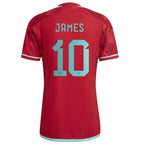 James Rodriguez Colombia National Team adidas 2022/23 Away Authentic Player Jersey - Red