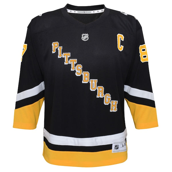 Sidney Crosby Pittsburgh Penguins Youth 2021/22 Alternate Replica Player Jersey - Black