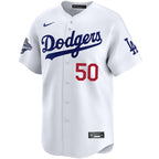 Mookie Betts Los Angeles Dodgers Nike Home 2025 World Series Champions Limited Jersey - White