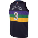 CJ McCollum New Orleans Pelicans Nike Youth Swingman Jersey - City Edition - Purple