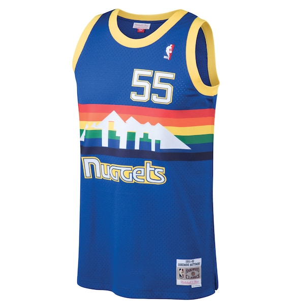 Dikembe Mutombo Denver Nuggets 1991/92 Hardwood Classics Swingman Jersey - Blue