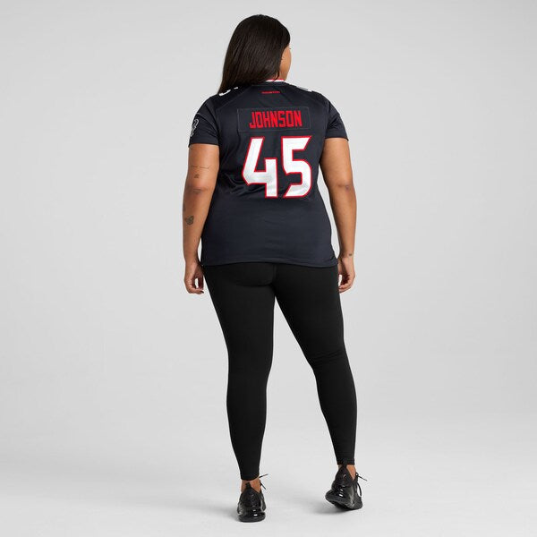 Jakob Johnson Houston Texans Nike Women's Team Game Jersey -  Navy