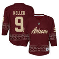 Clayton Keller Arizona Coyotes Youth Alternate 2022/23 Replica Player Jersey - Garnet