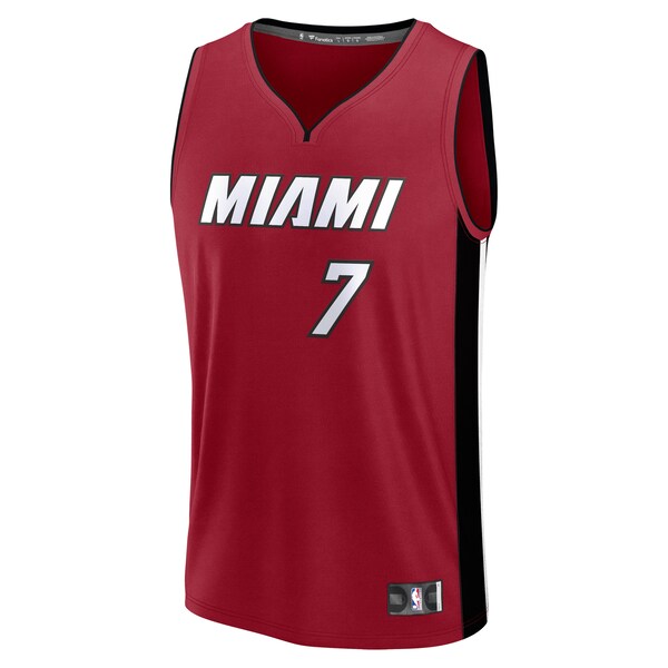 Kel'el Ware Miami Heat  Youth Fast Break Player Jersey - Statement Edition - Red
